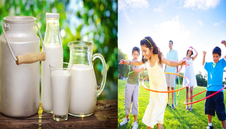 पर्याप्त दूध और व्यायाम से बच्चों में बढ़ता है Vitamin D का लेवल